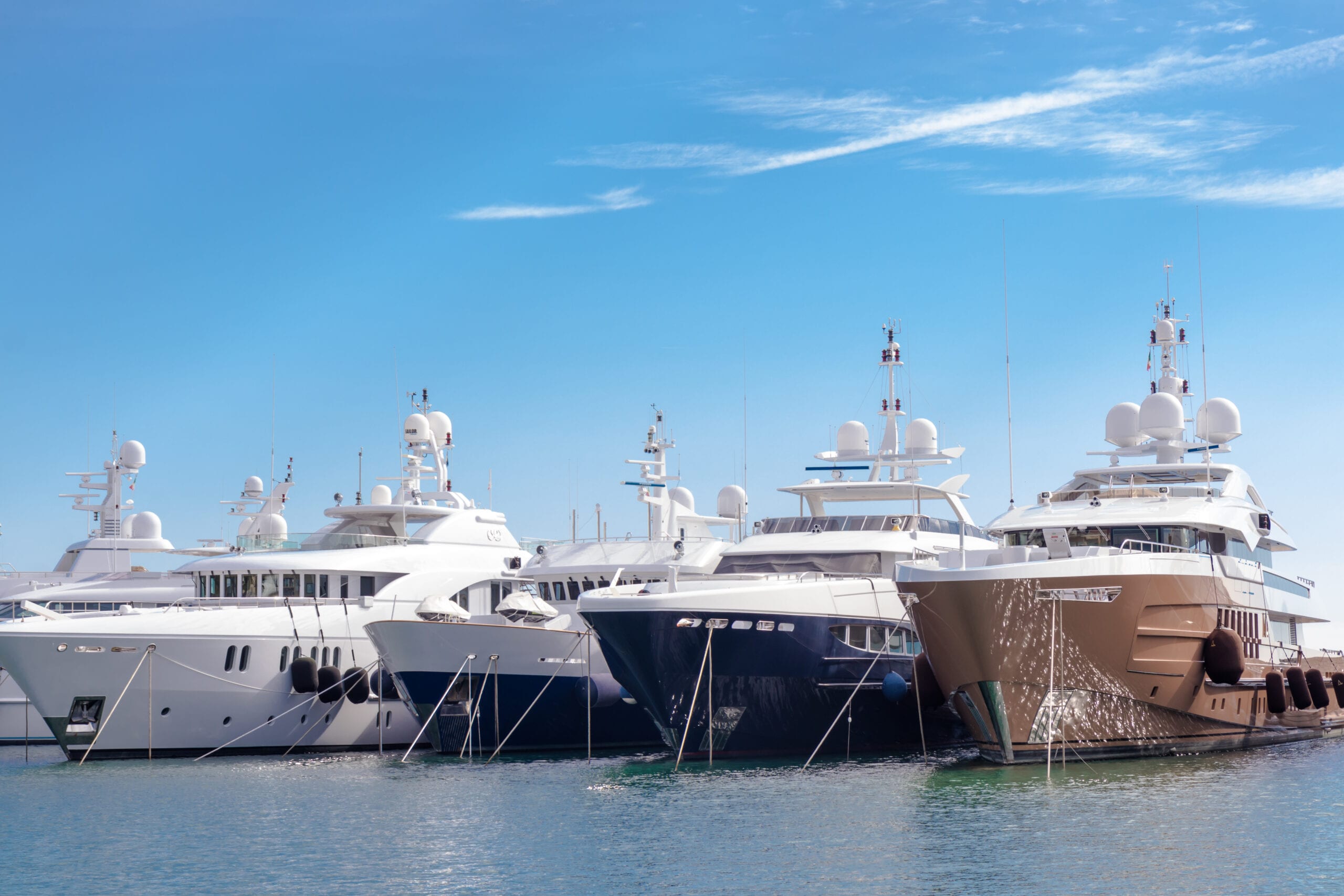 chartering a mega yacht