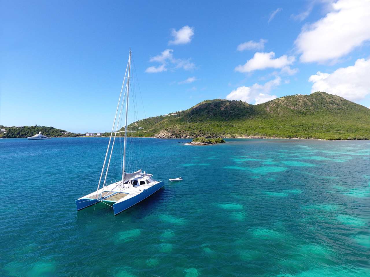 Skylark Crewed Chris White Atlantic 72 Catamaran Charter Sailing the Grenadines