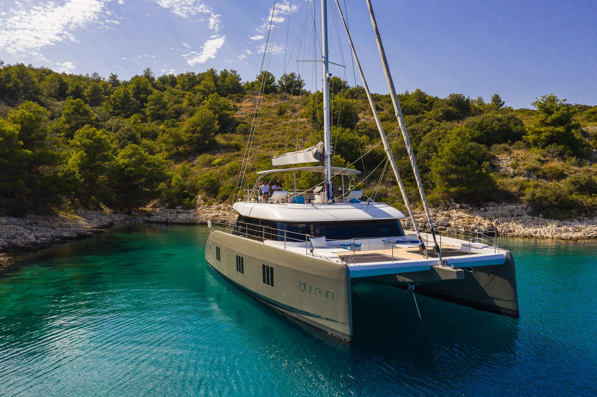 Vulpino Crewed Sunreef 60 Catamaran Charter Sailing Croatia