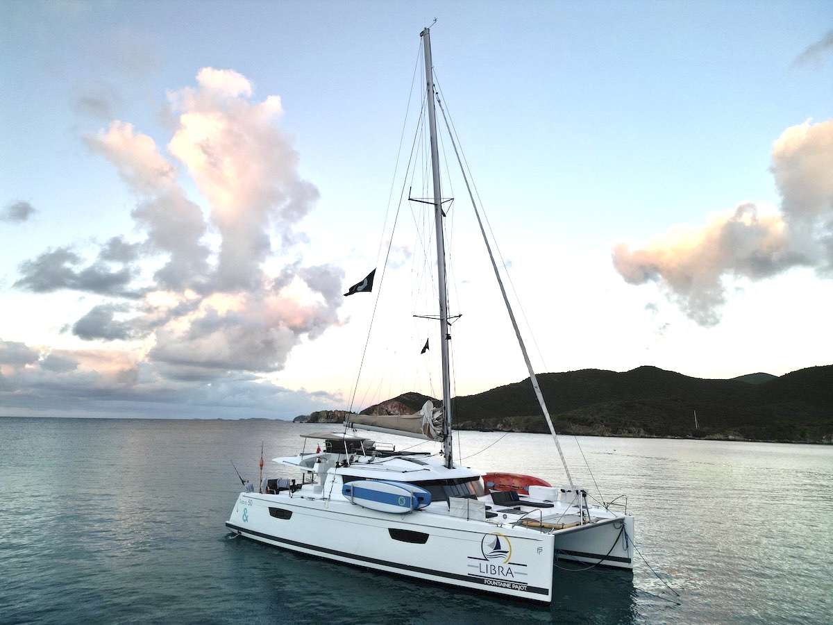 Libra Crewed Saba 50 Catamaran Discount Sailing the Virgin Islands
