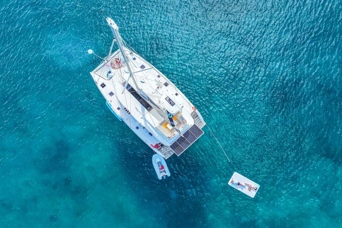 Reach Crewed Leopard 50 Catamaran Discount Sailing the Virgin Islands.