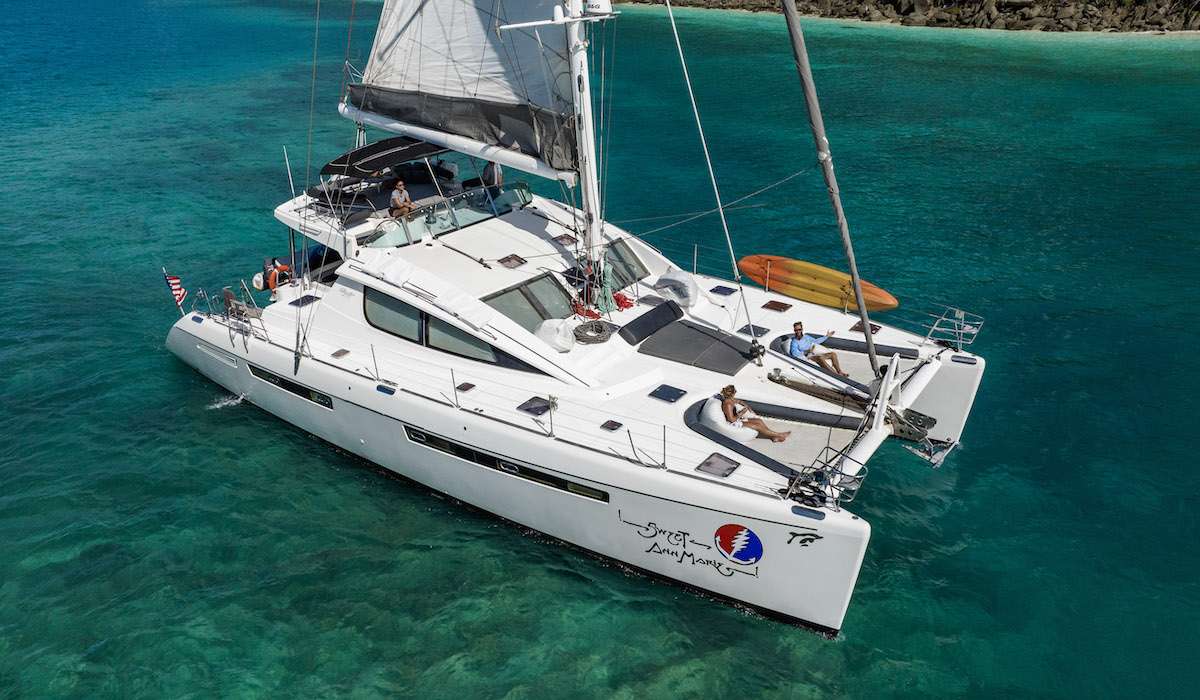 Sweet Ann Marie Crewed Privilege 615 Catamaran Discount Sailing the Virgin Islands