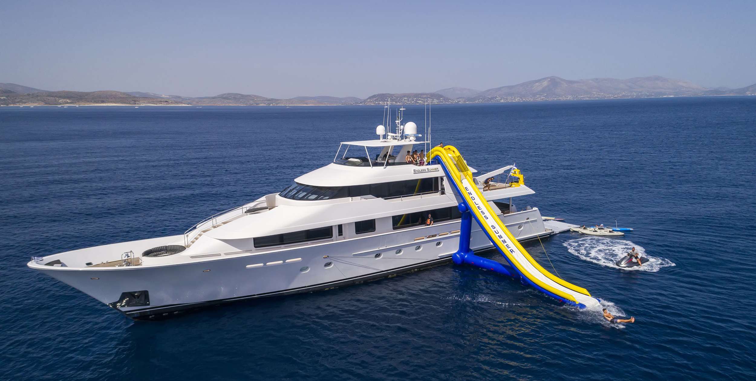 Endless Summer Crewed Westport 130 Luxury Yacht Charter Cruising Greece