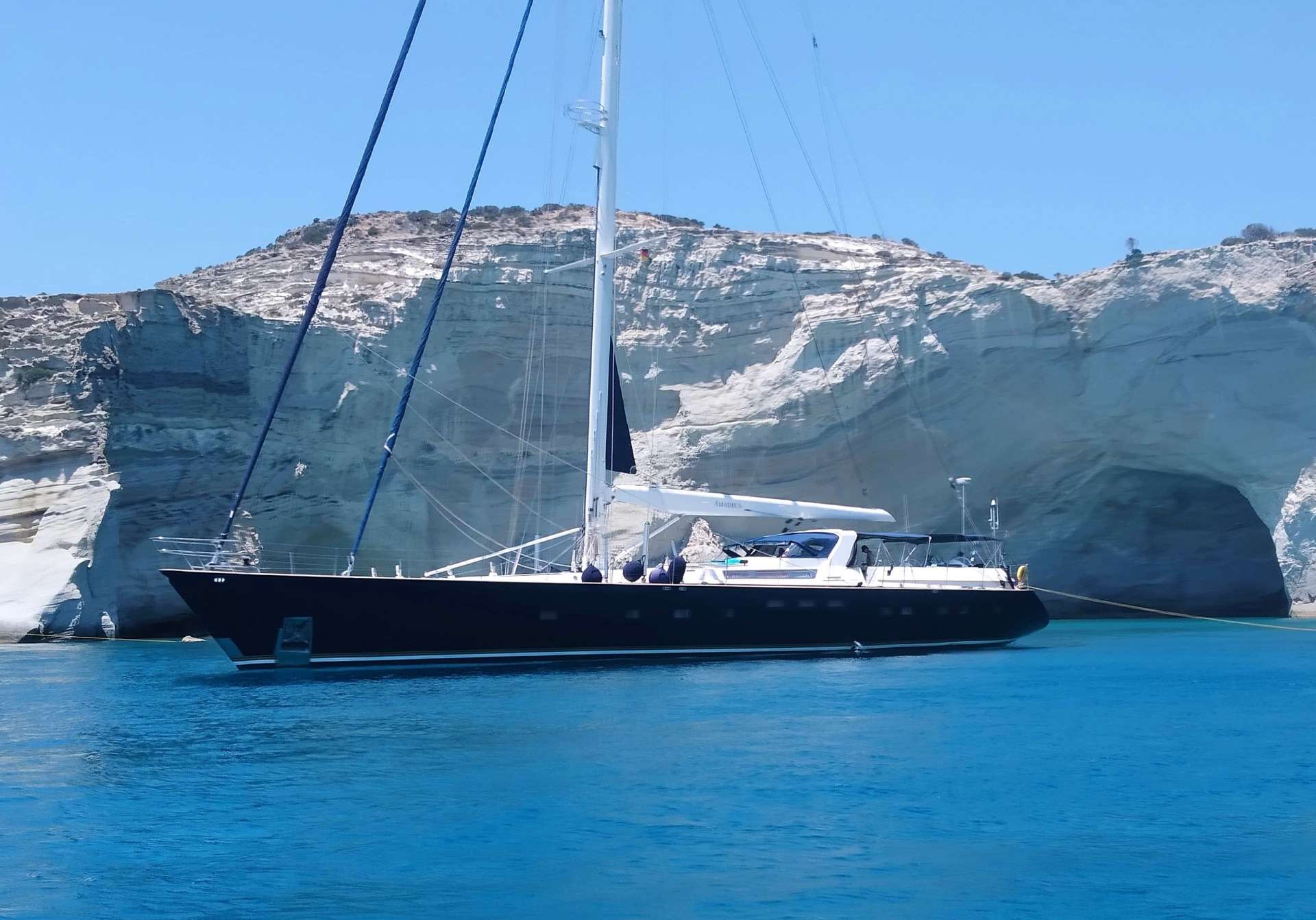 Amadeus Crewed Dynamique 110 Sailing Yacht Charter Sailing Greece