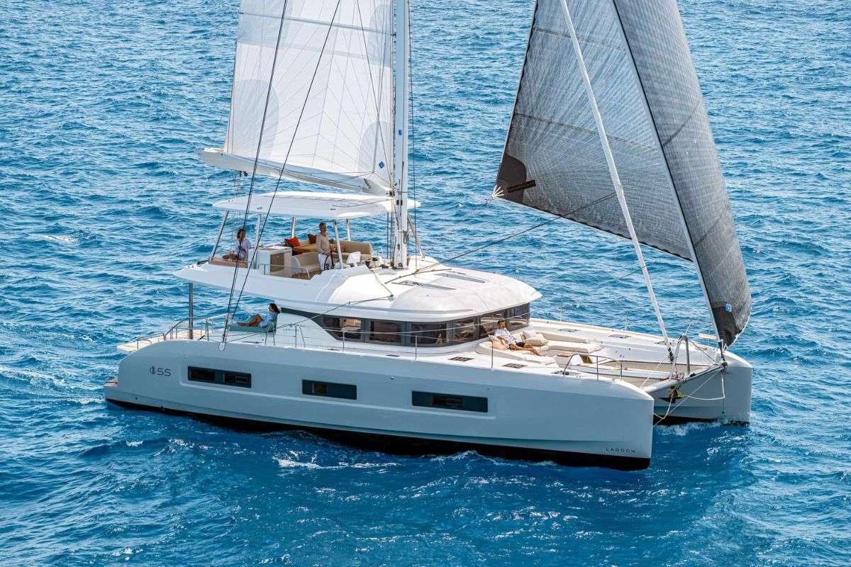 Esperance Crewed Lagoon 55 Catamaran Charters Sailing Greece.