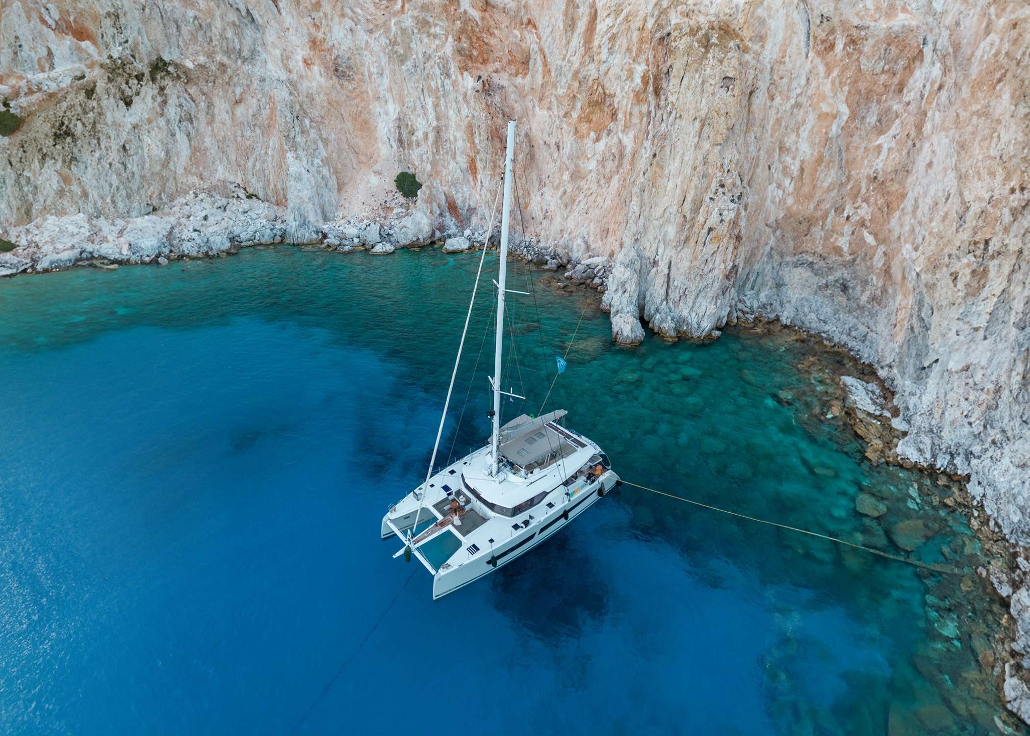 Serenissima Crewed Alegria 67 Catamaran Charter Sailing Greece