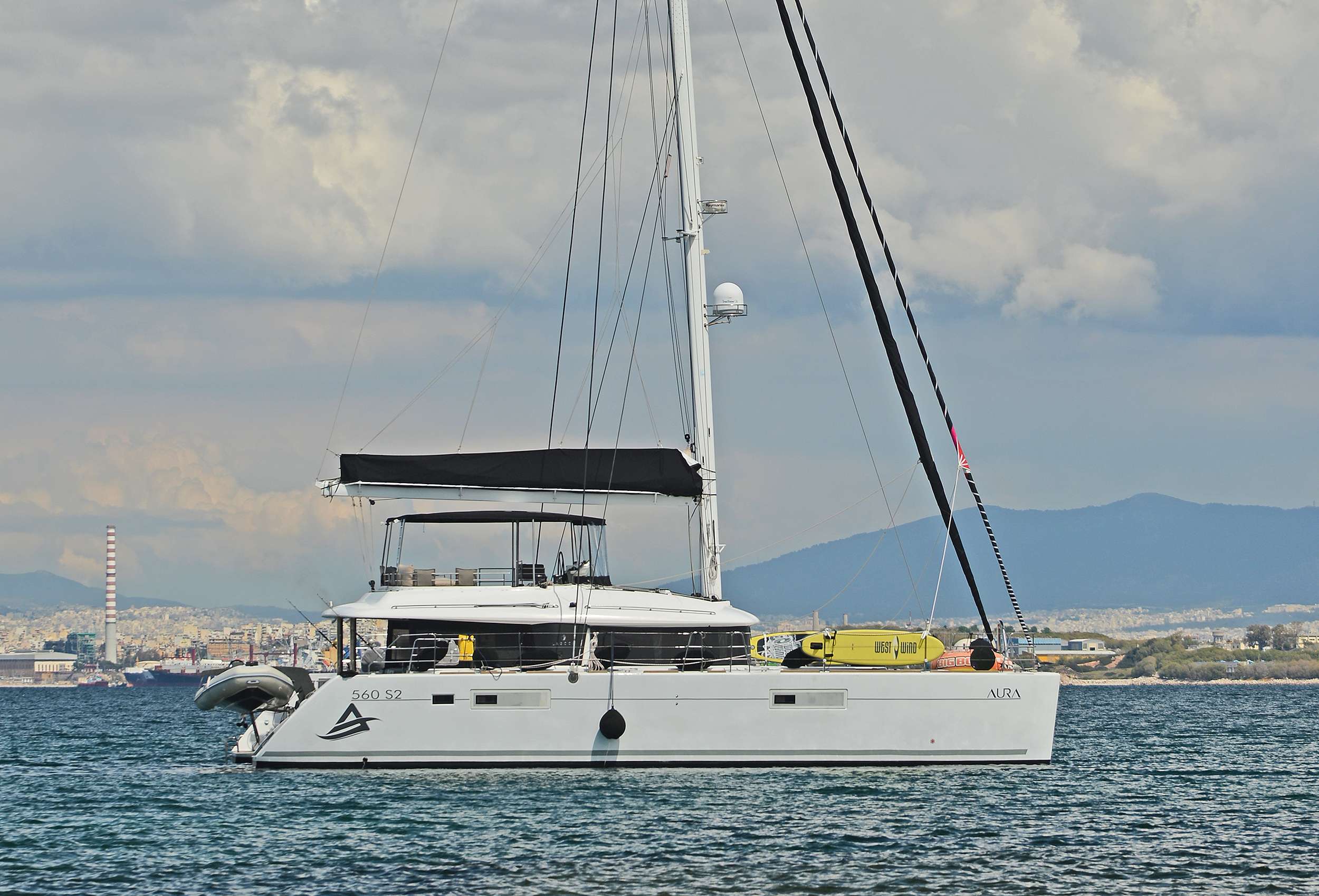 Aura Crewed Lagoon 560 Catamaran Charter Sailing Greece