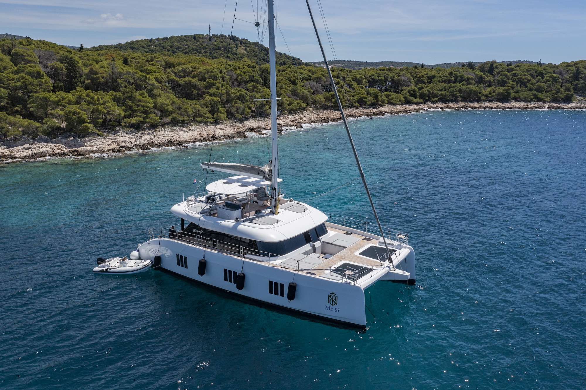 Mr Si Crewed Sunreef 60 Catamaran Charter Sailing Croatia