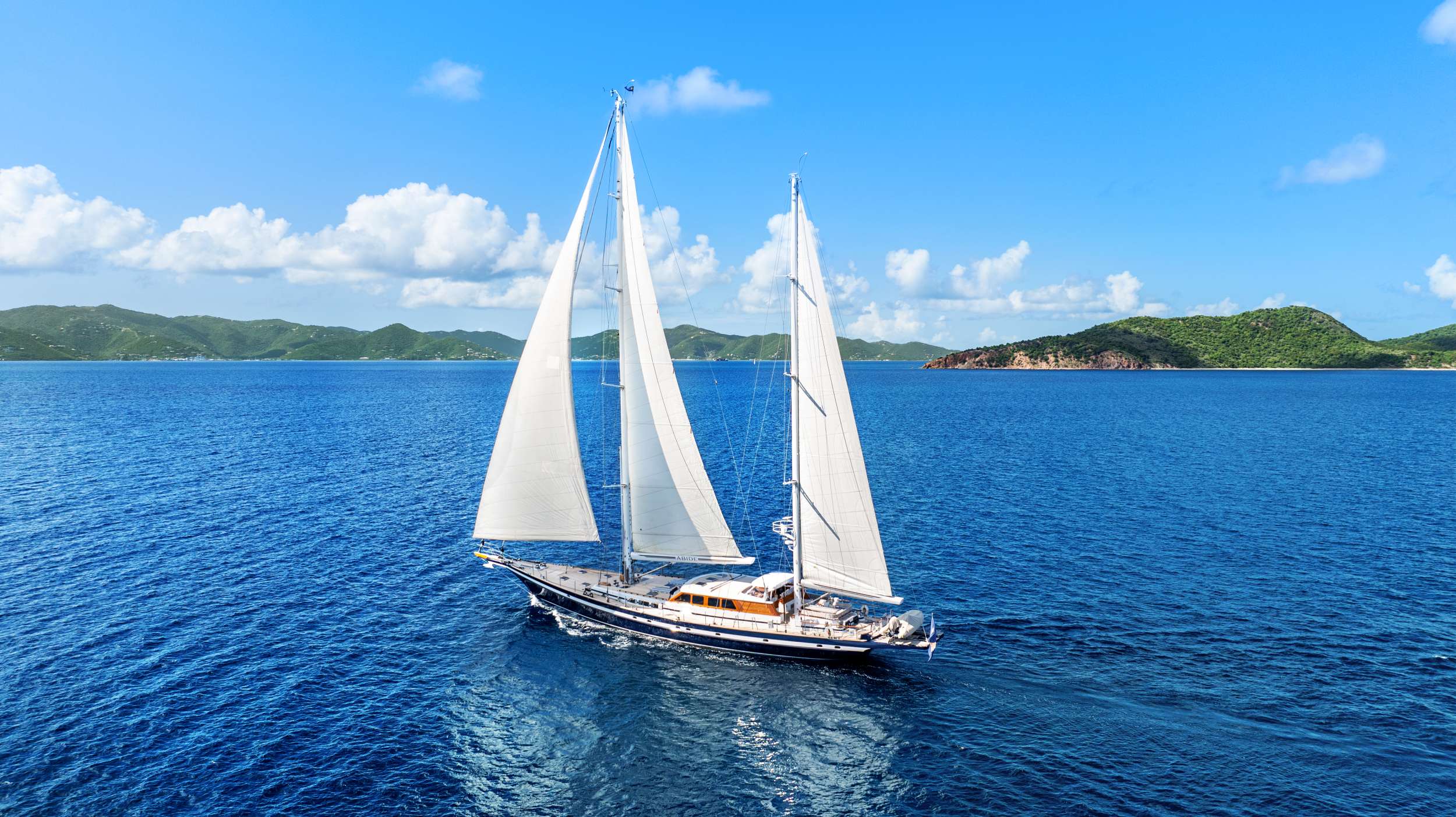 Abide Crewed Luxury 138' Jongert Sailing Yacht in the Caribbean