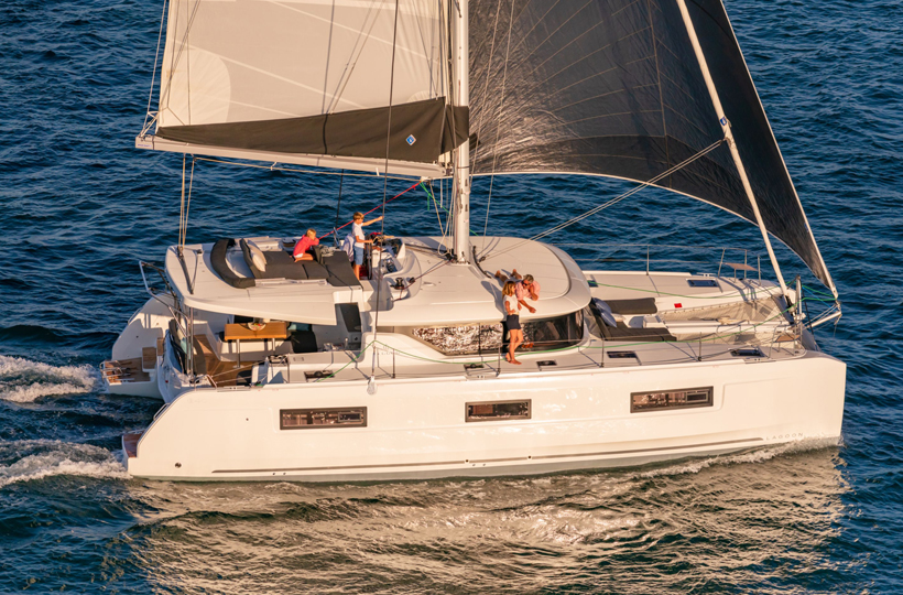 Lagoon 46 Catamaran Ocean Blue in the BVI