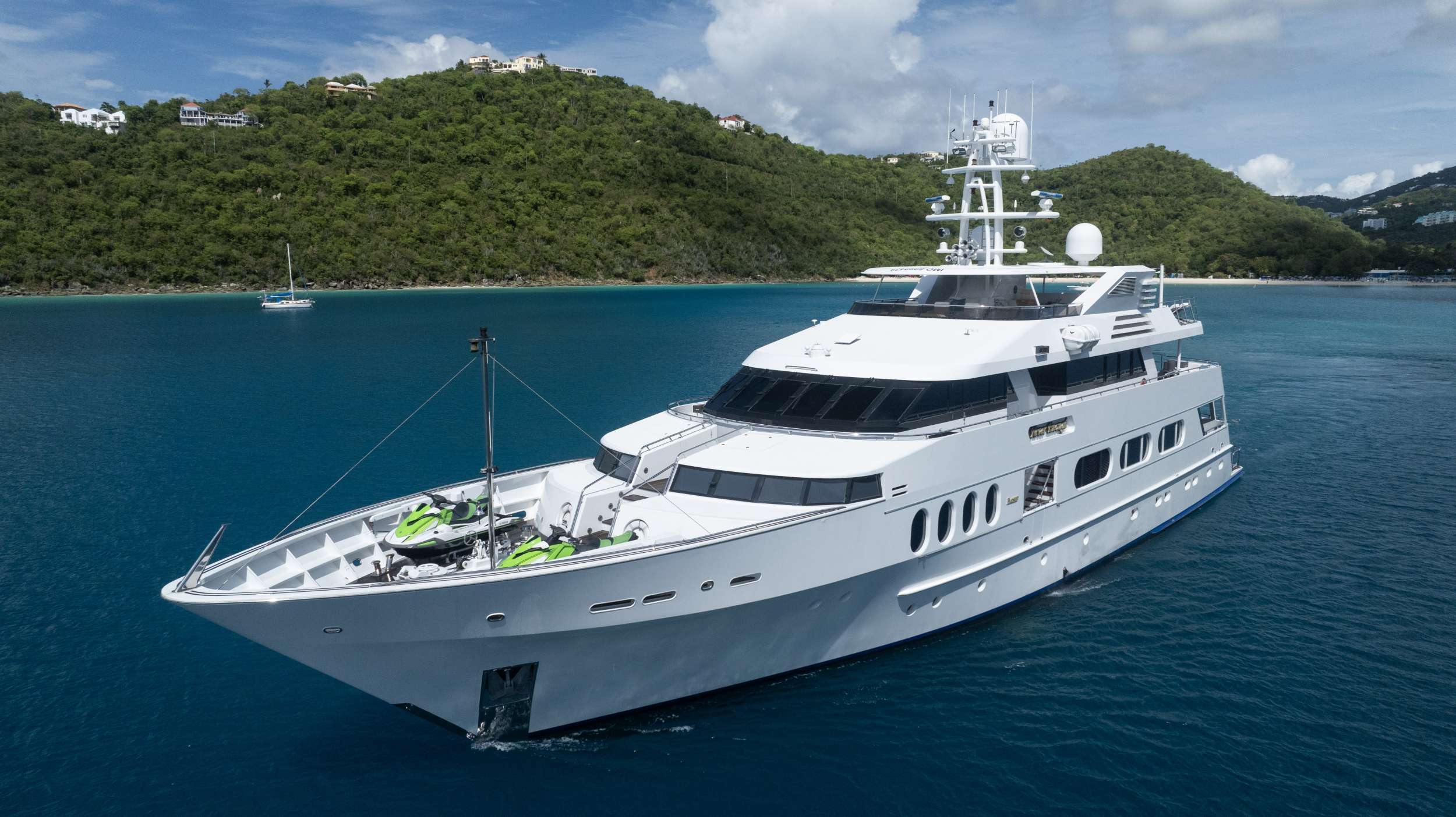 Never Enough Luxury Crewed Feadship 140 Yacht Charter Cruising the Caribbean