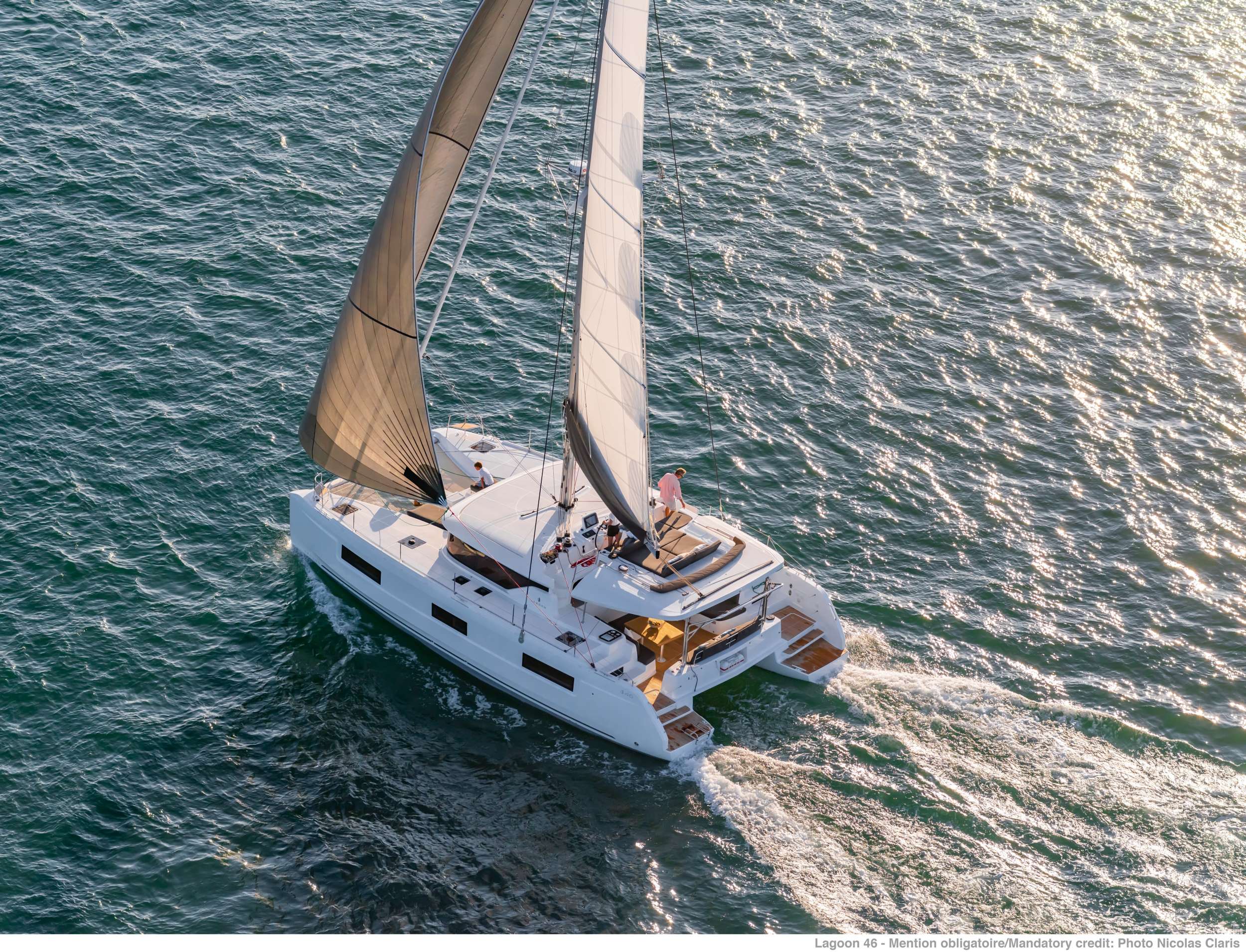 On A Whim III Crewed Lagoon 46 Catamaran Charter Sailing the BVI