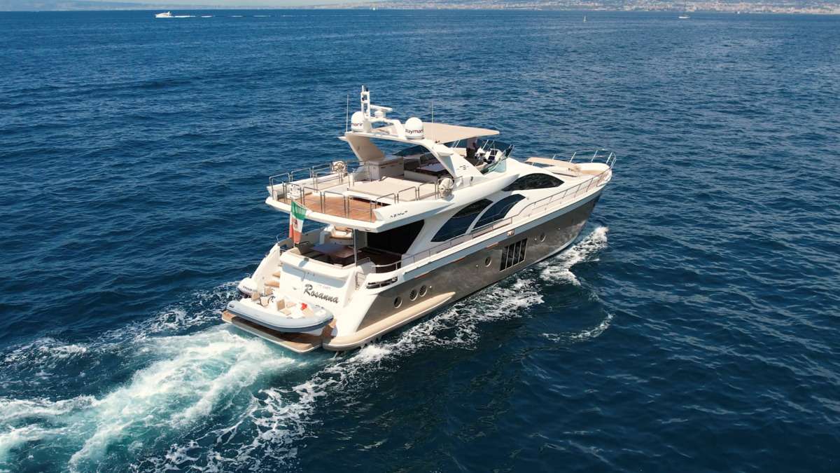 Forever Rosanna Crewed Azimut 78 Motoryacht Charter Cruising Italy