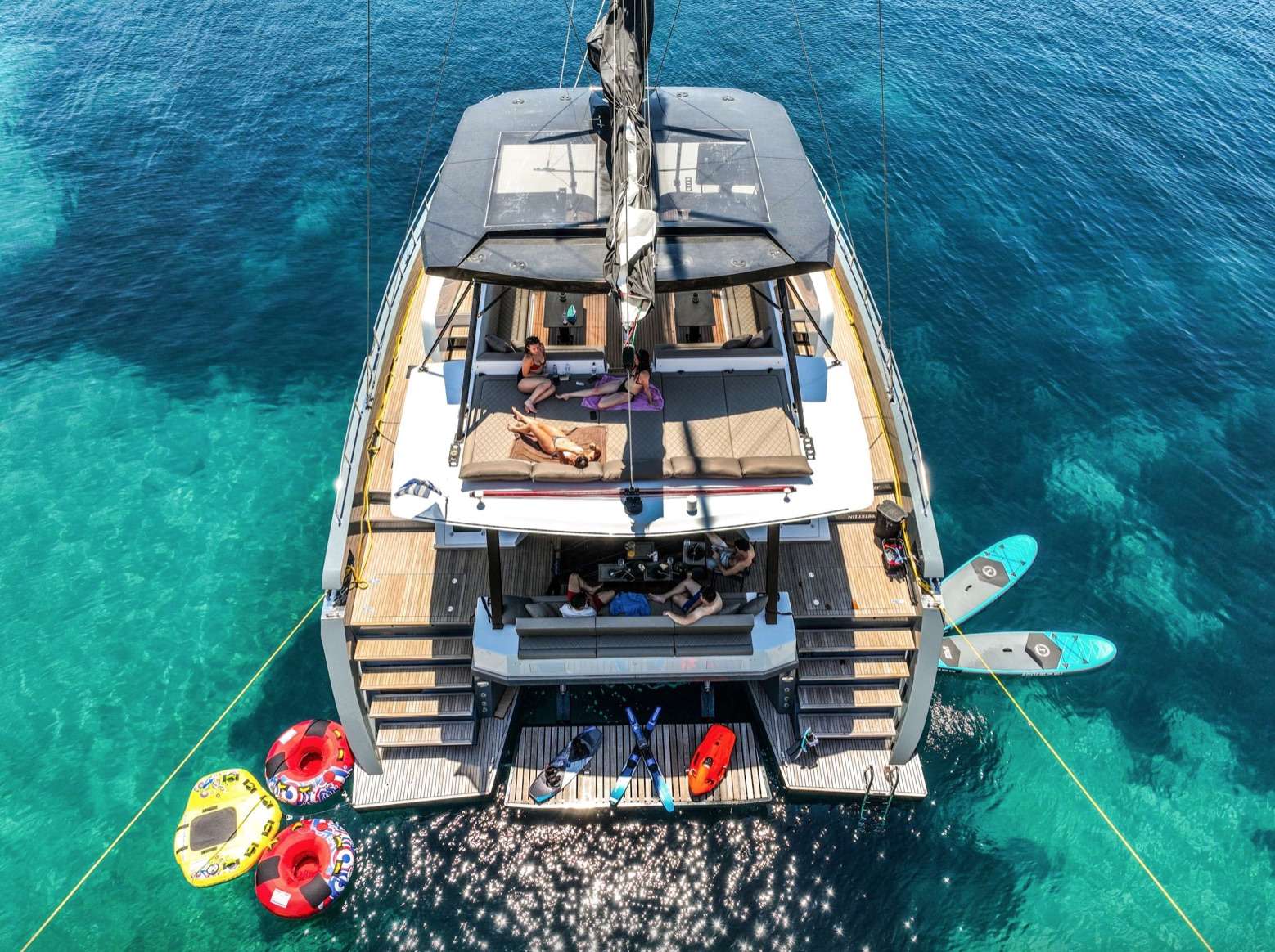 Saideira Crewed Moon 60 Catamaran Charter Sailing the Caribbean and Mediterranean