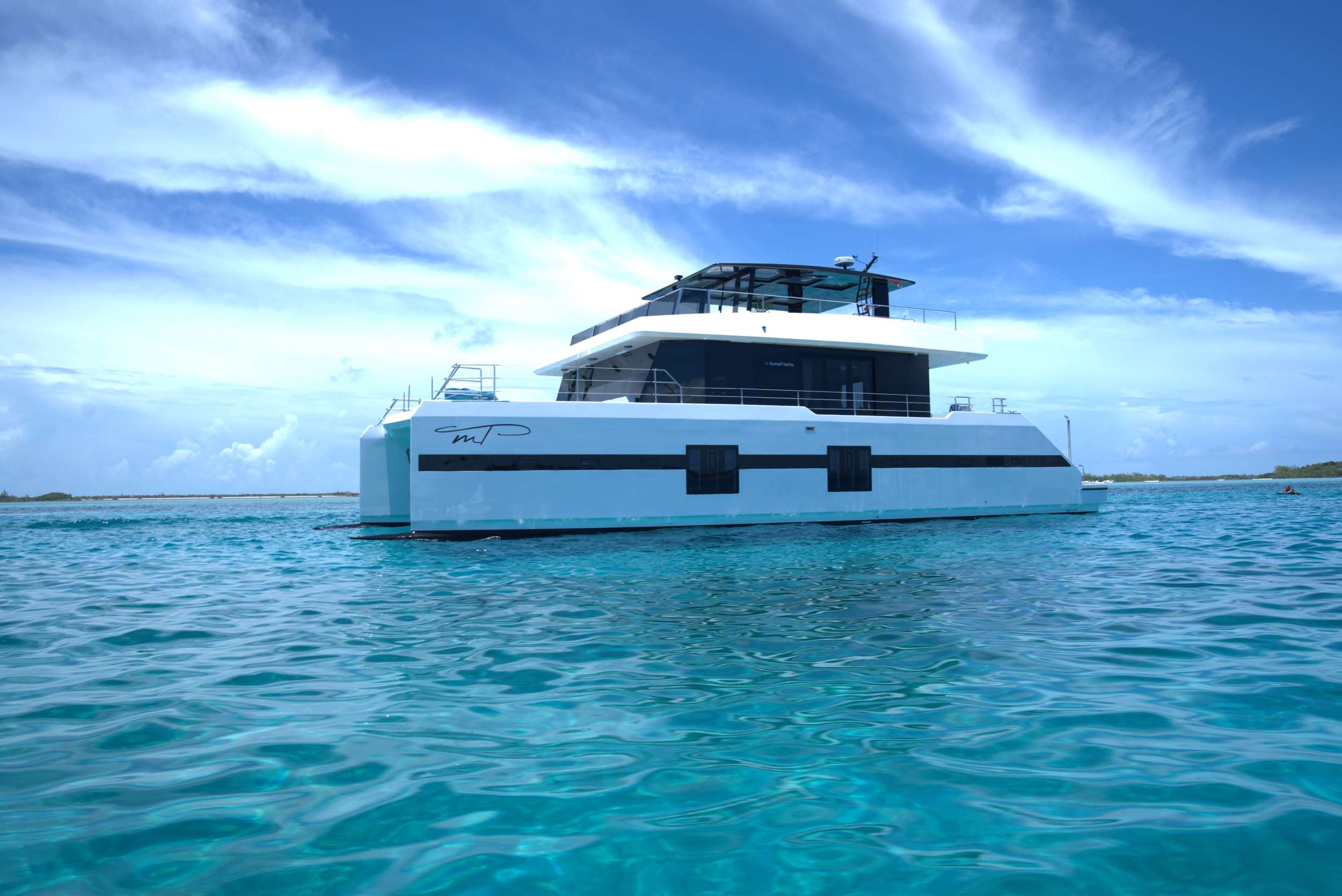 Maria Therese Crewed Sunreef Supreme 68 Powercat Charter Cruising the BVI