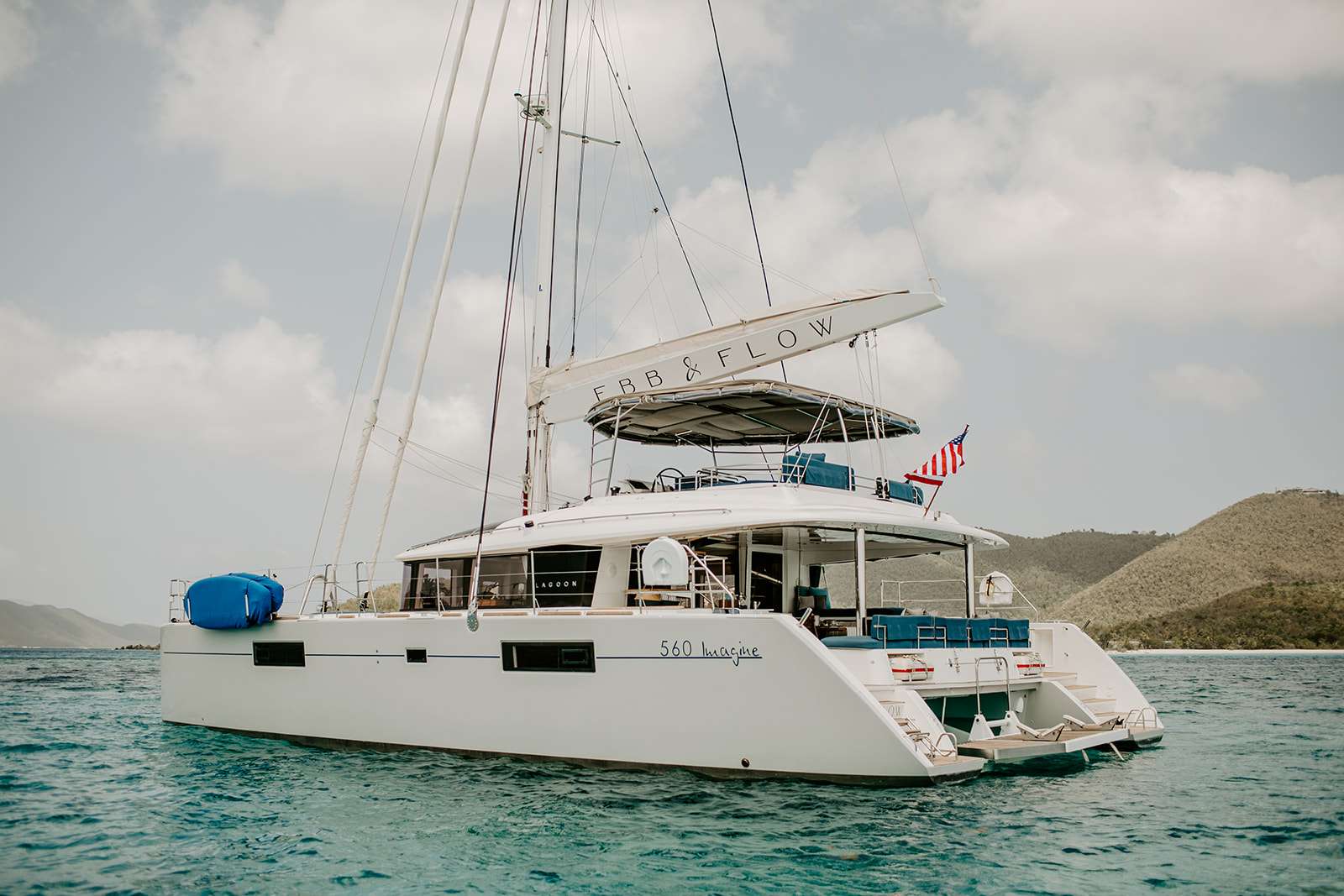 Ebb & Flow Crewed Lagoon 560 Discount Sailing the BVI.