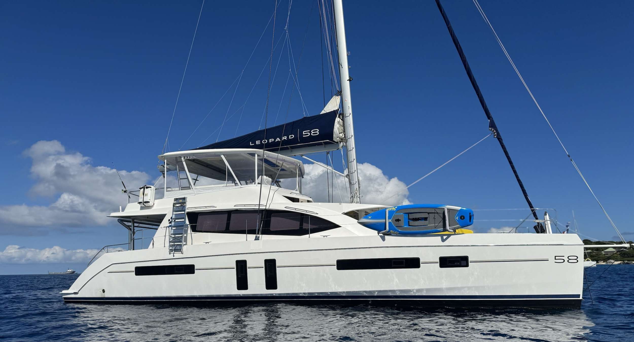 Ruby One Crewed Leopard 58 Catamaran Charters Sailing the BVI