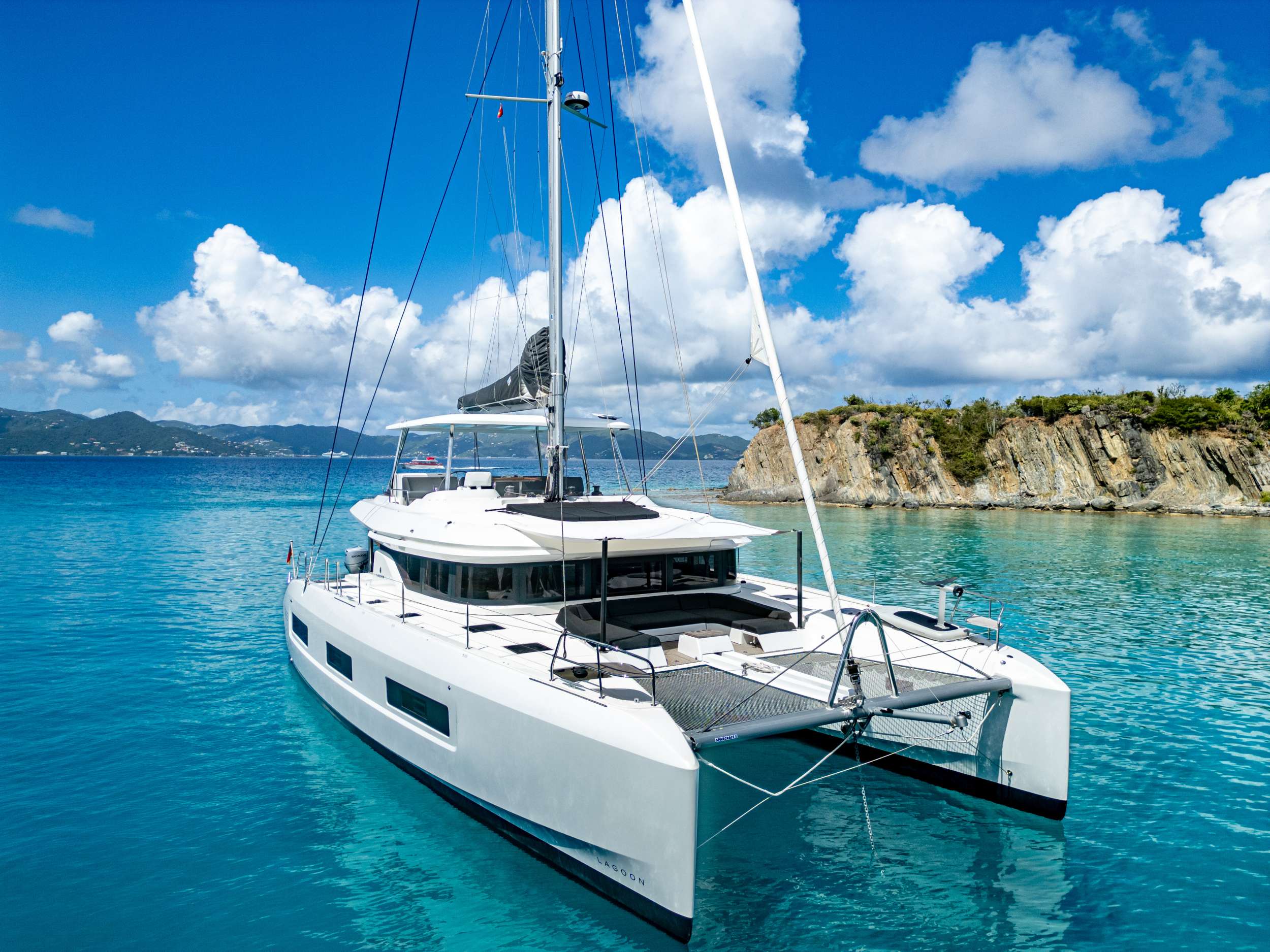 Valinor Crewed Lagoon 55 Catamaran Charter Sailing the BVI and Greece