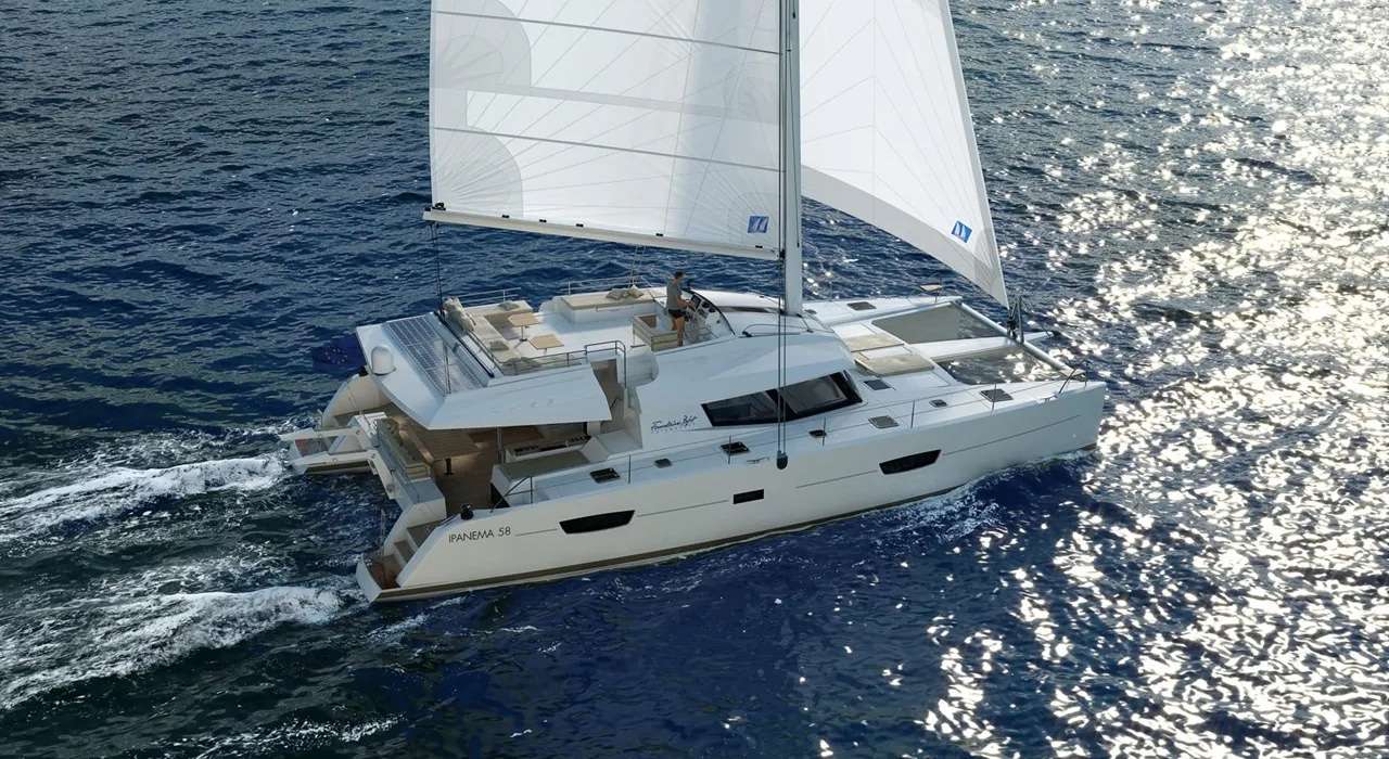 Remedy Crewed Fountaine Pajot Ipanema 58 Catamaran Charter Sailing the USVI