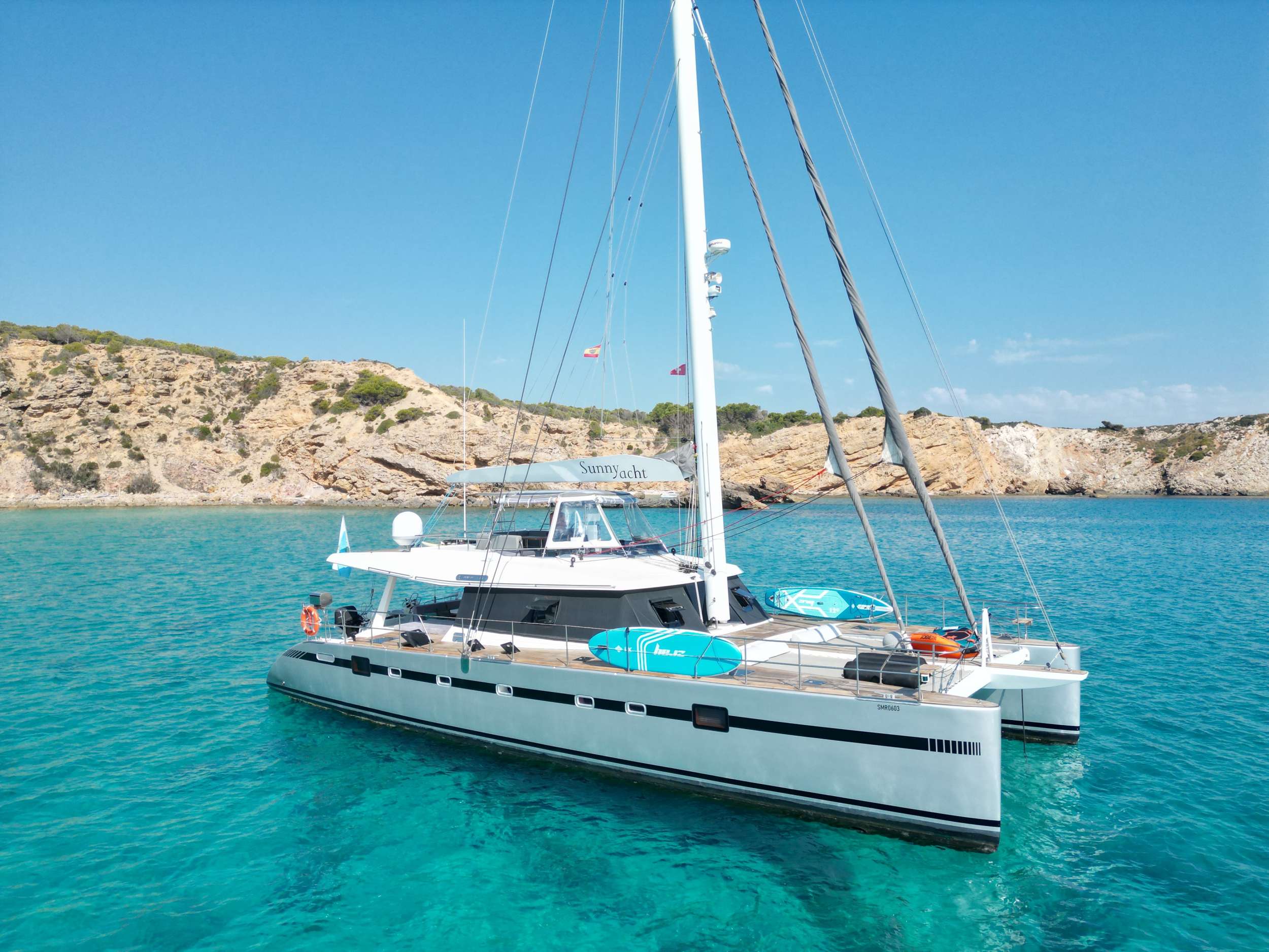 Sunnyacht Crewed Sunreef 62 Catamaran Charter Sailing St. Martin and Sardinia