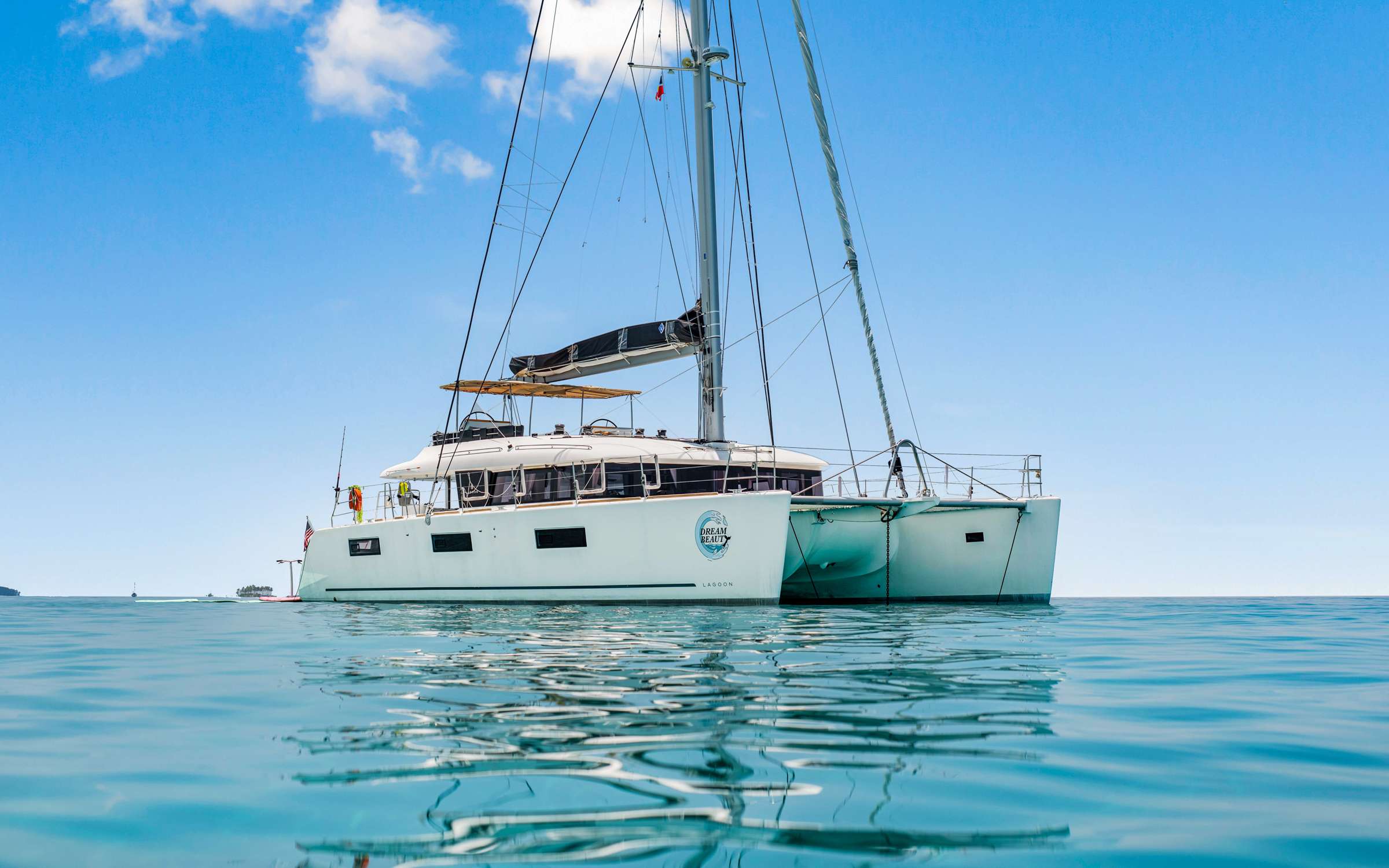 Dream Beauty Crewed Lagoon 62 Catamaran Charters Sailing the Exumas