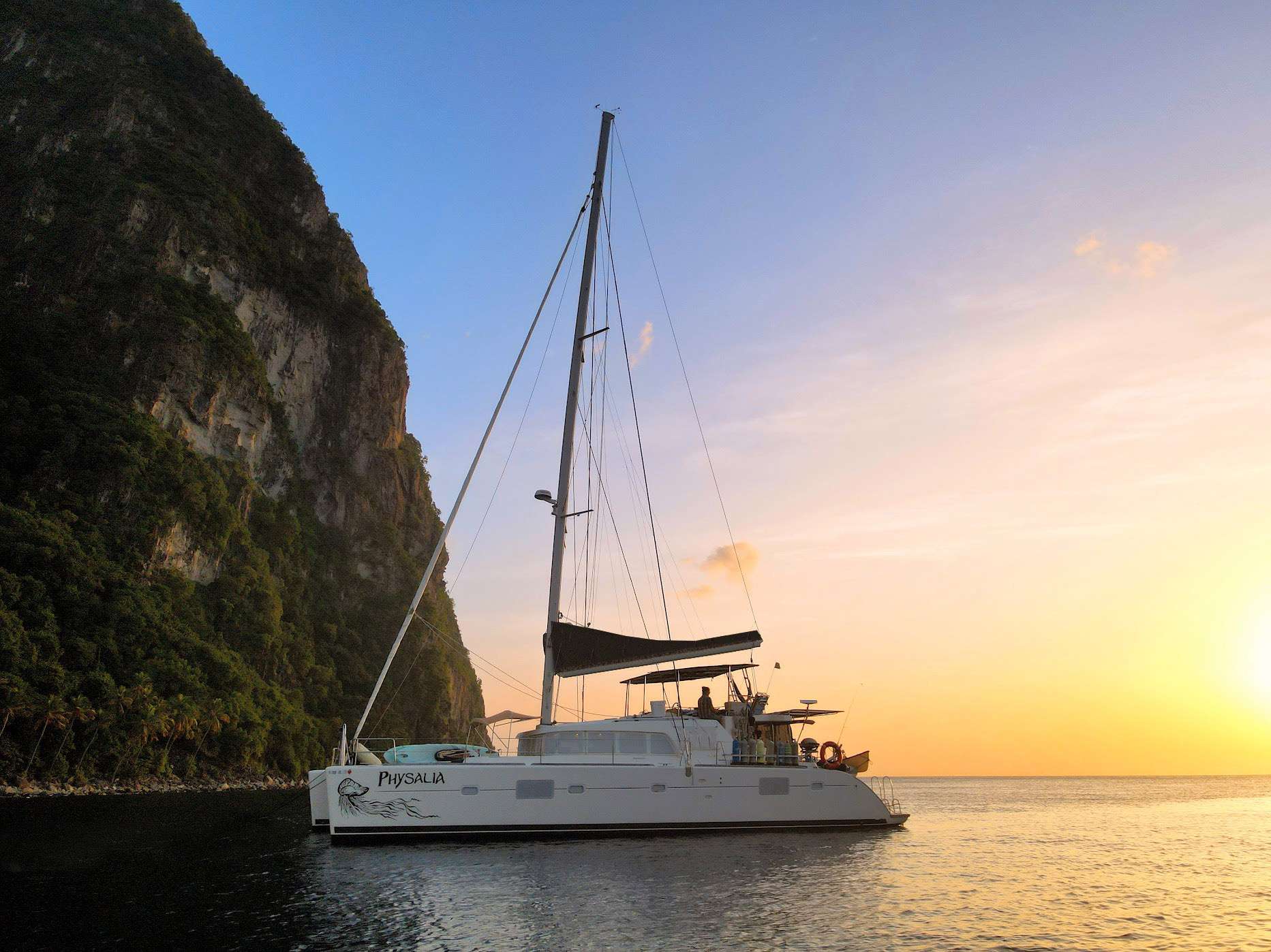 Physalia Crewed Lagoon 500 Catamaran Charters Sailing the USVI