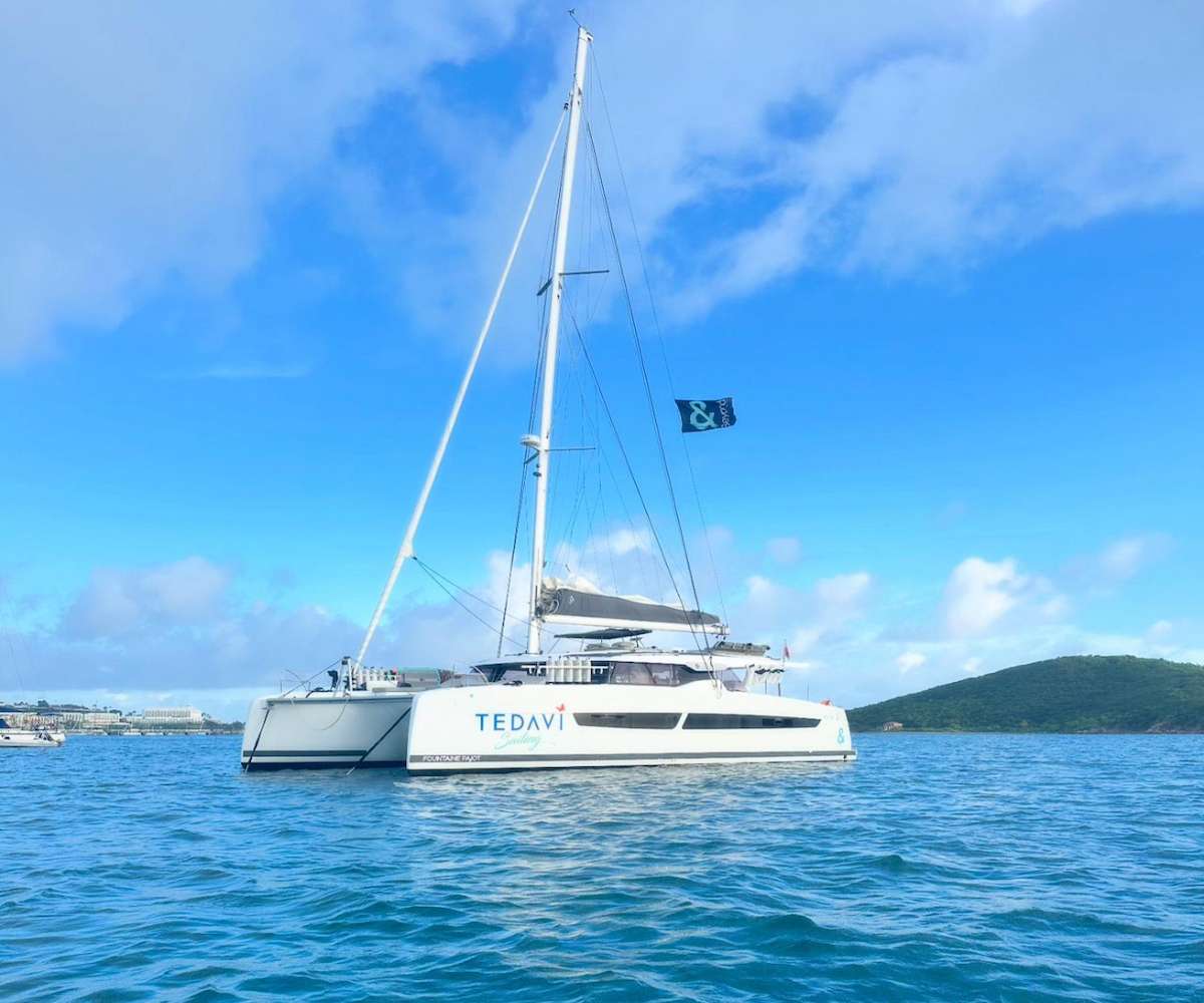 Tedavi Crewed Fountaine Pajot Aura 51 Catamaran Charters Sailing the Virgin Islands