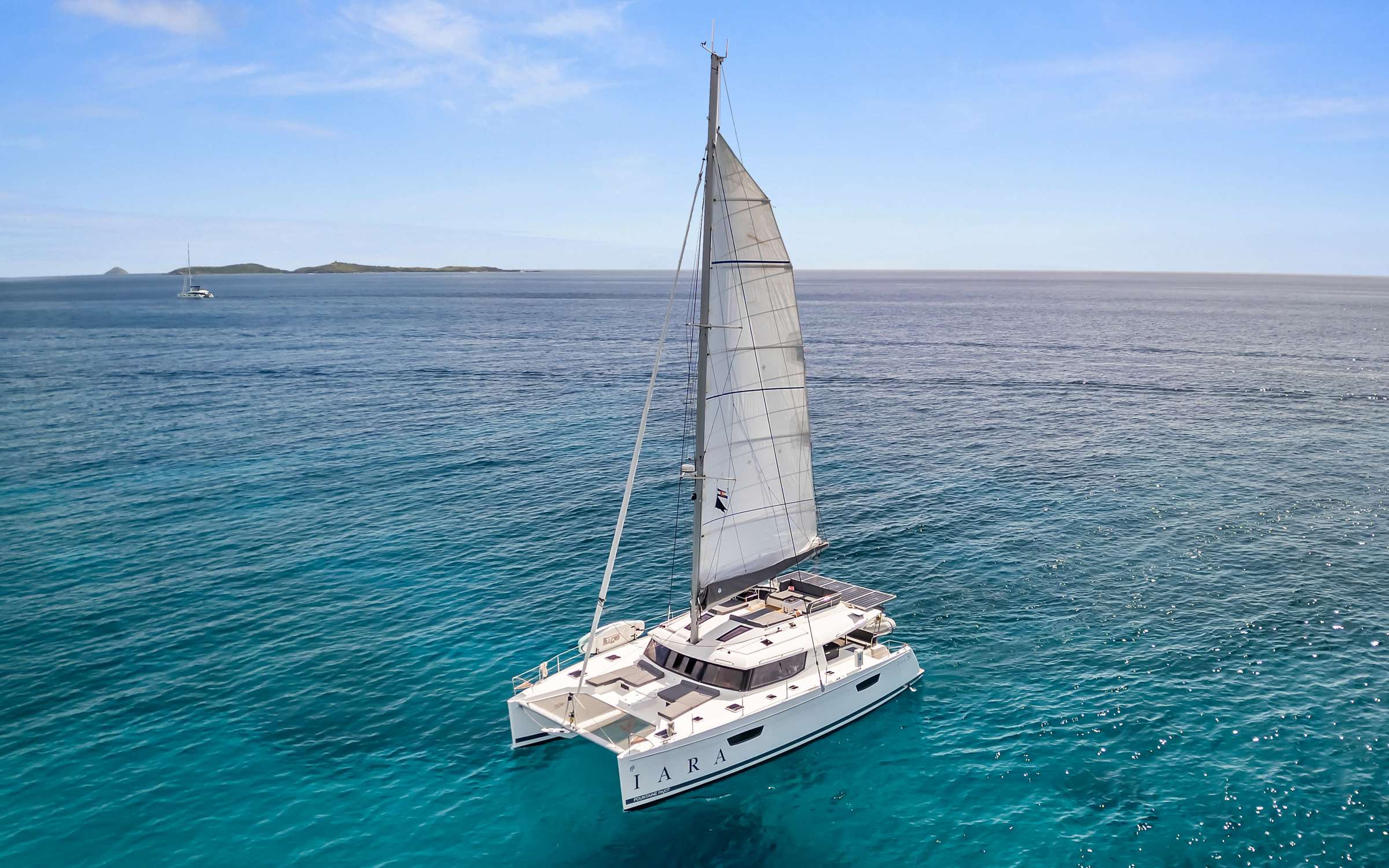 Iara Crewed Fountaine Pajot Saba 50 Catamaran Charters Sailing the BVI